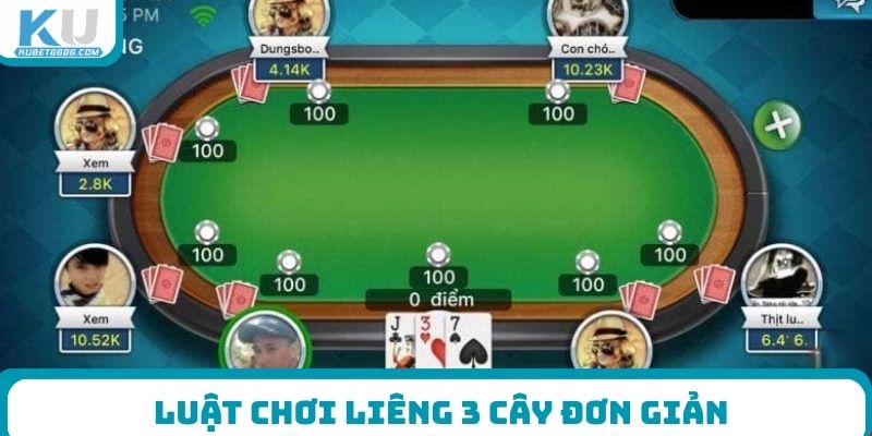 Luật chơi Liêng 3 cây đơn giản